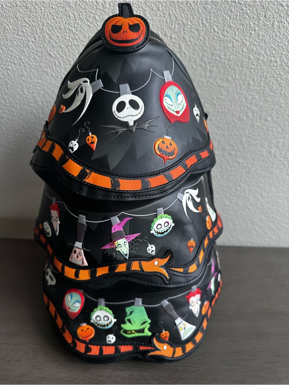 New•Disney x Loungefly 30th The Nightmare Before Christmas Mini Backpack. Glows!